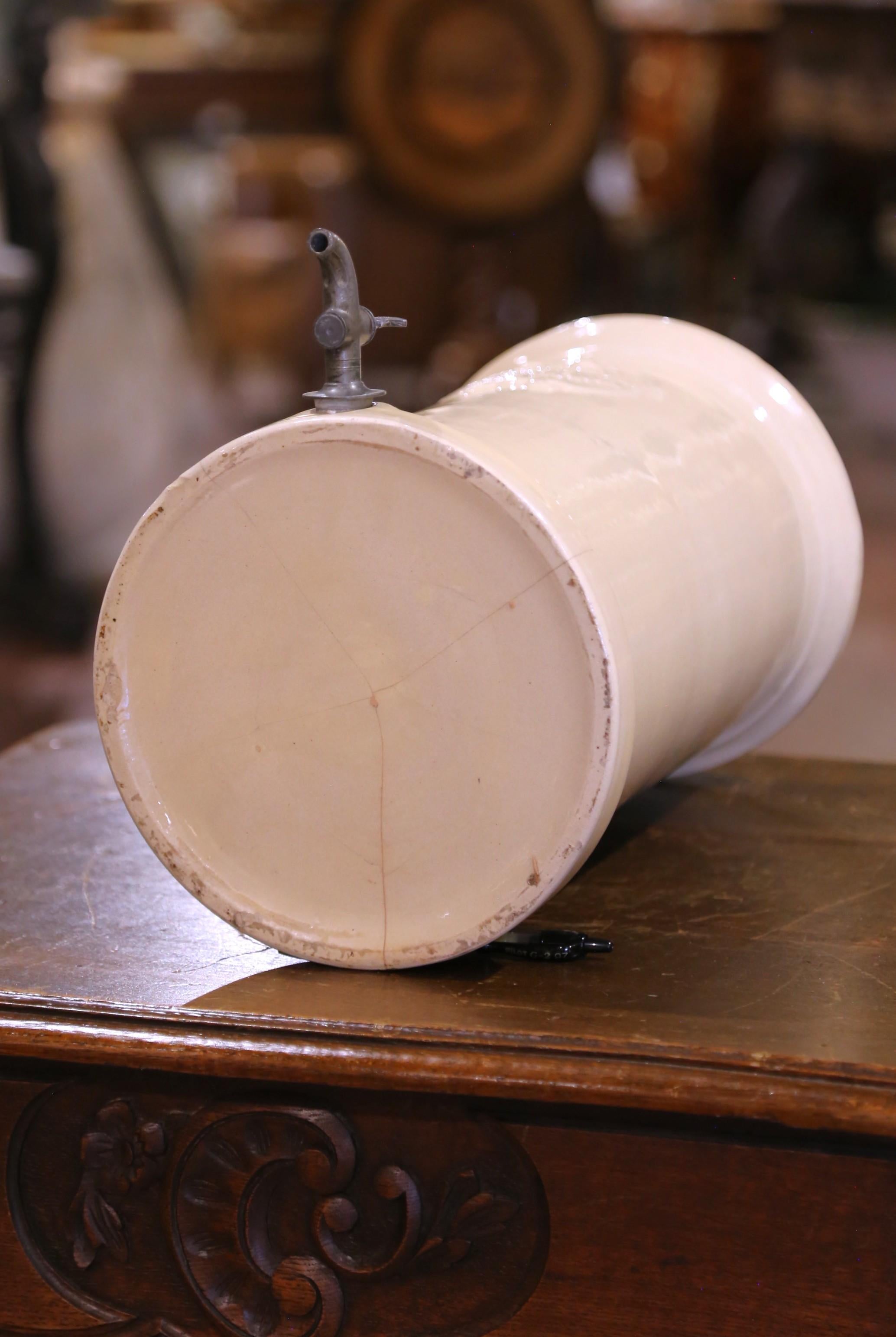 Set of French Apothecary Pasteur Water Filters in Cream Glaze, 19th Century For Sale 3