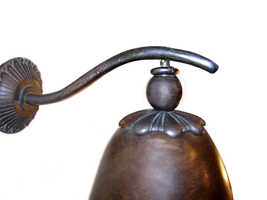 Set of French Bronze Bell Sconces, Sold Per Pair In Good Condition For Sale In New York, NY