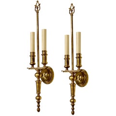 Set of 8 French Bronze Sconces, Sold Per Pair