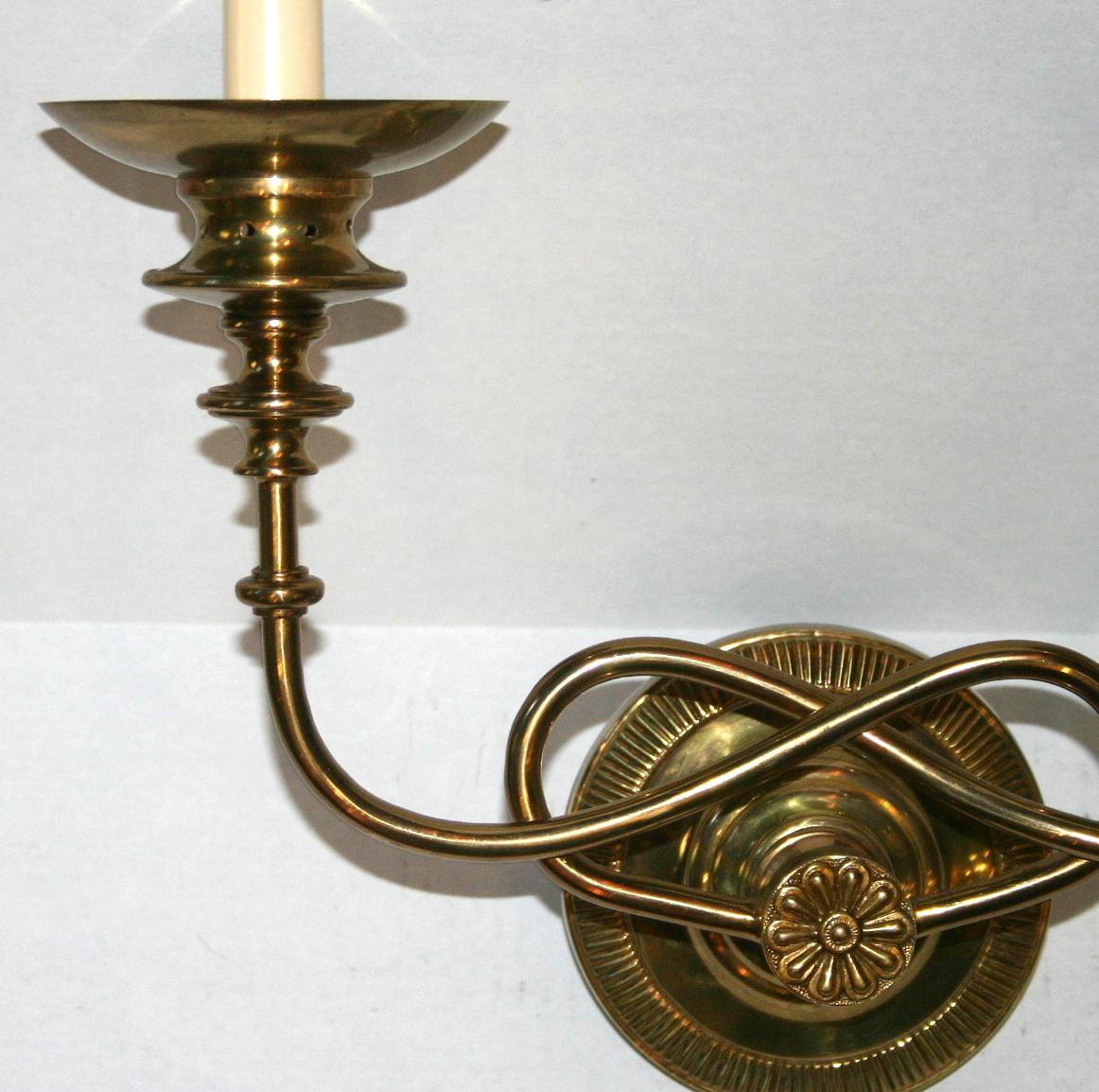 Set of French Bronze Sconces, Sold Per Pair For Sale 1