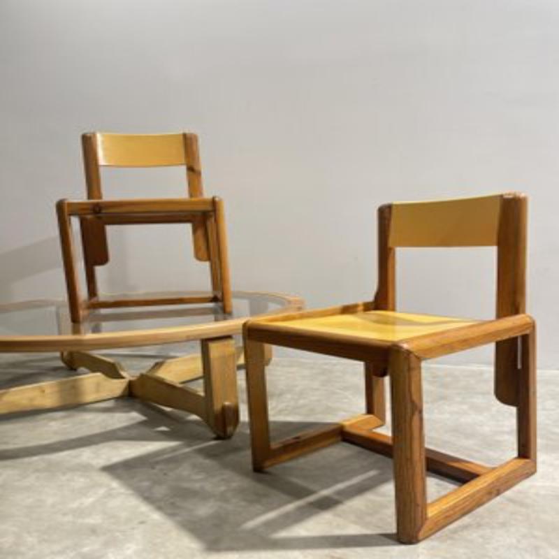 Set di sedie francesi di André Sornay, anni '50 in vendita 7