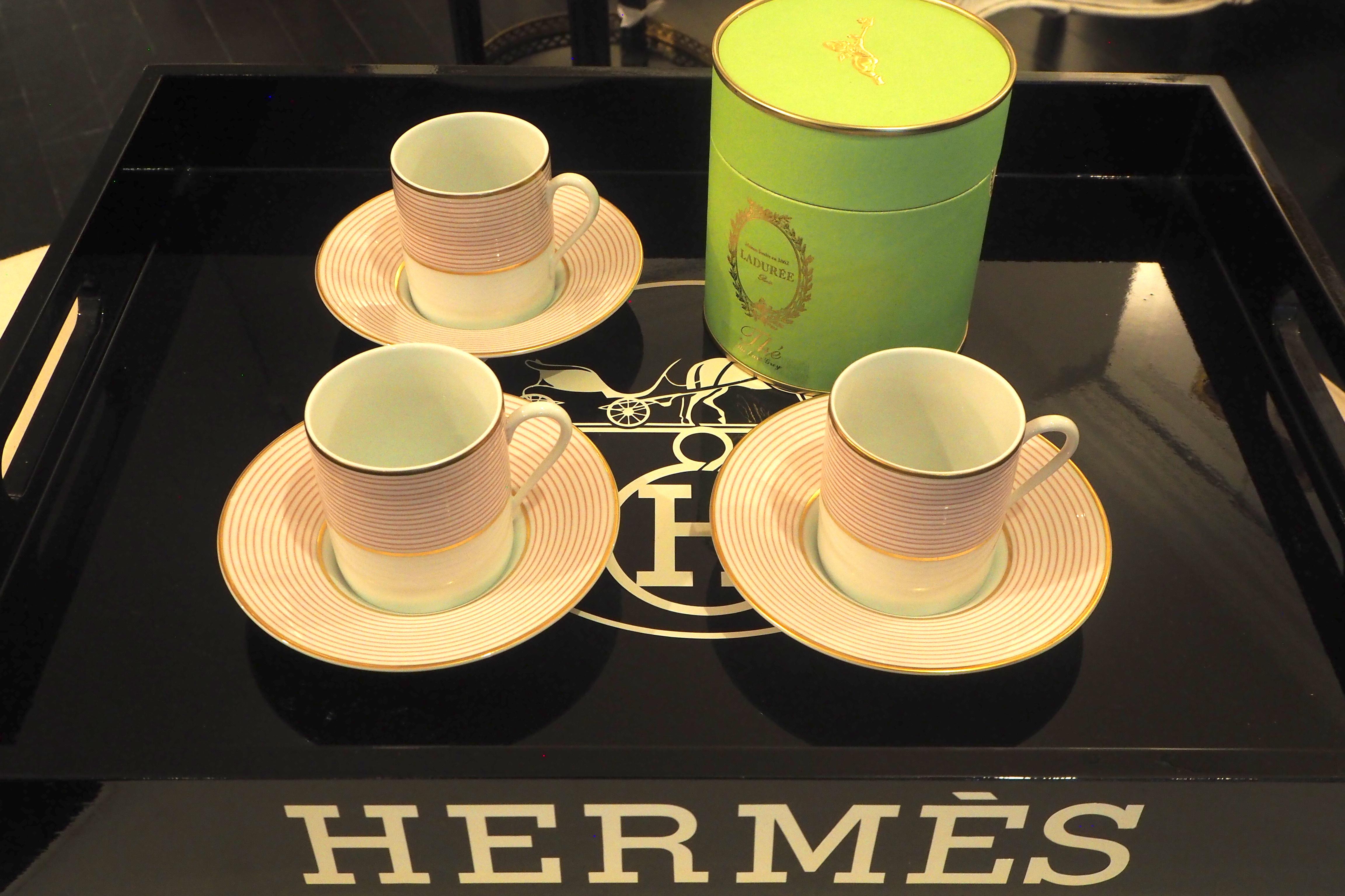 20th Century Set of French Coffee Cups and Saucers from La Maison Raynaud, Limoges