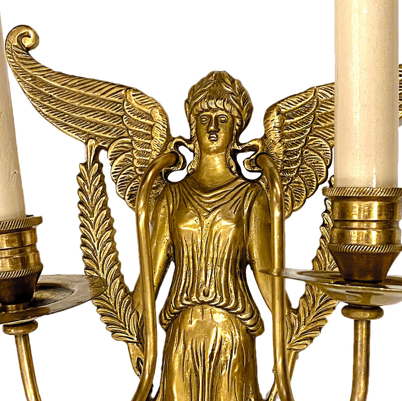 Set of French Empire Sconces, Sold in Pairs In Good Condition For Sale In New York, NY