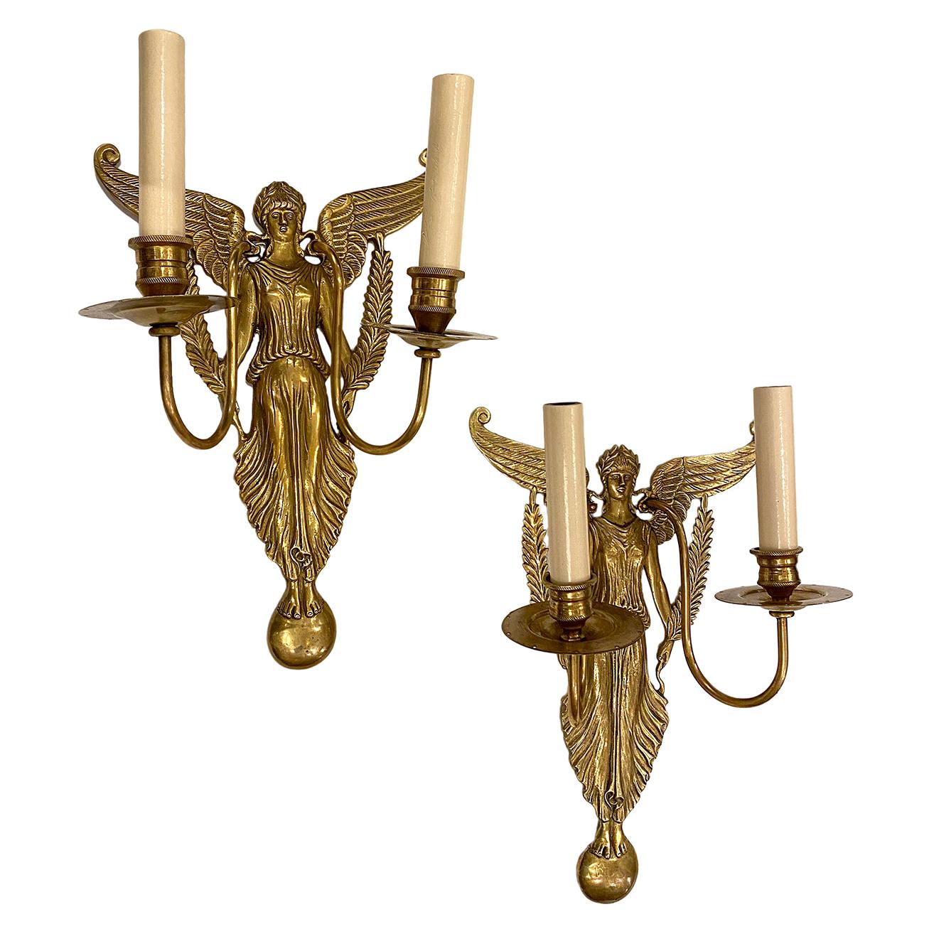 Set of French Empire Sconces, Sold in Pairs For Sale