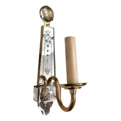 Set of French French Mirrored Sconces, Sold per Pair