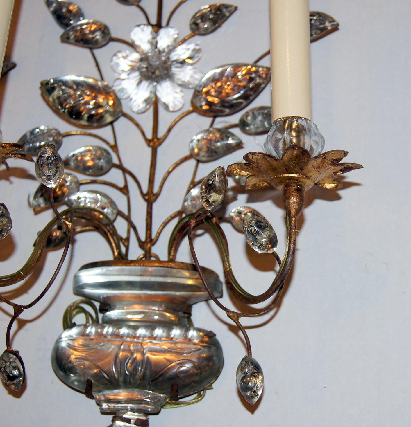 Set of French Gilt Metal Sconces, Sold per Pair For Sale 1