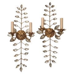 Set of French Gilt Metal Sconces, Sold Per Pair