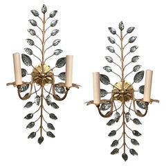 Set of French Gilt Metal Sconces, Sold Per Pair