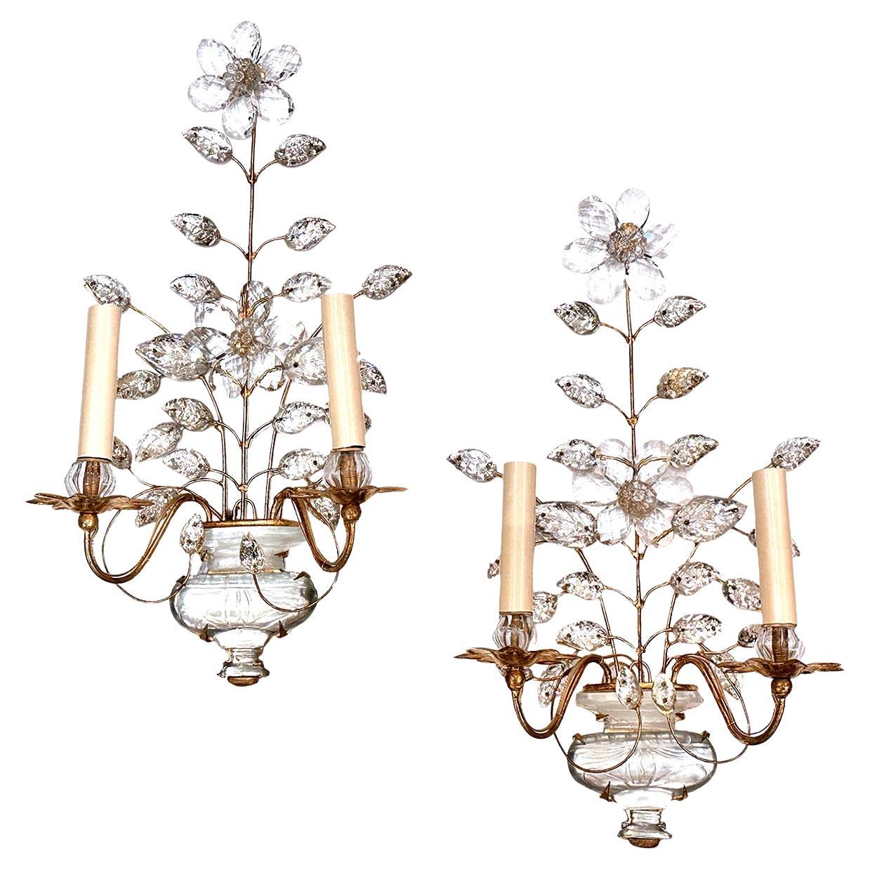 Set of French Gilt Metal Sconces, Sold per Pair For Sale