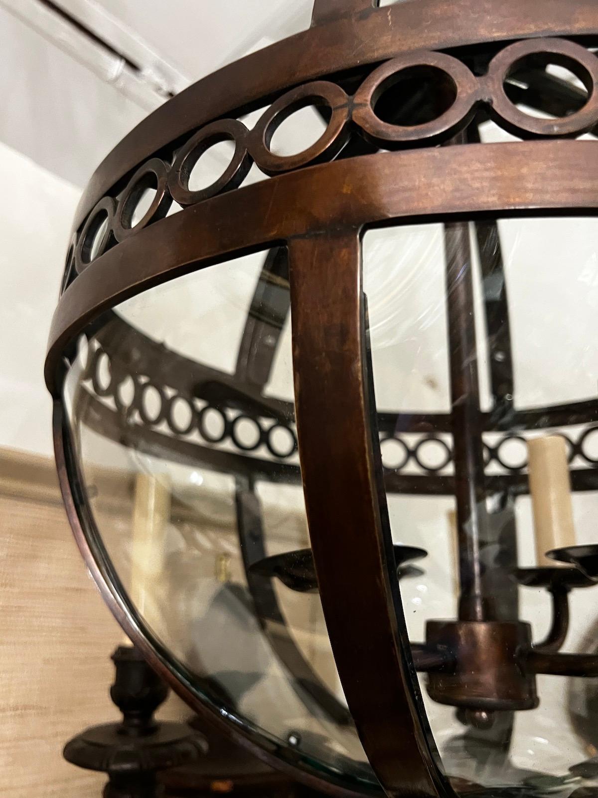 Set of French Globe Lanterns, Sold Individually For Sale 1