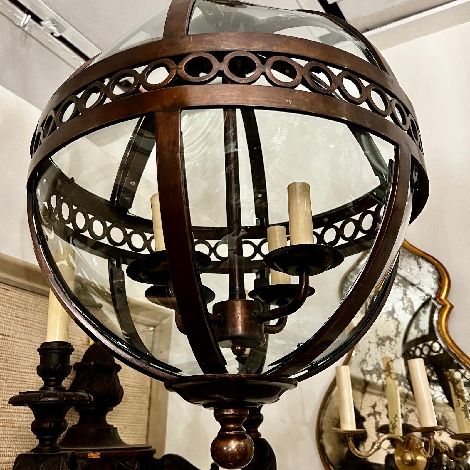 Set of French Globe Lanterns, Sold Individually For Sale 2