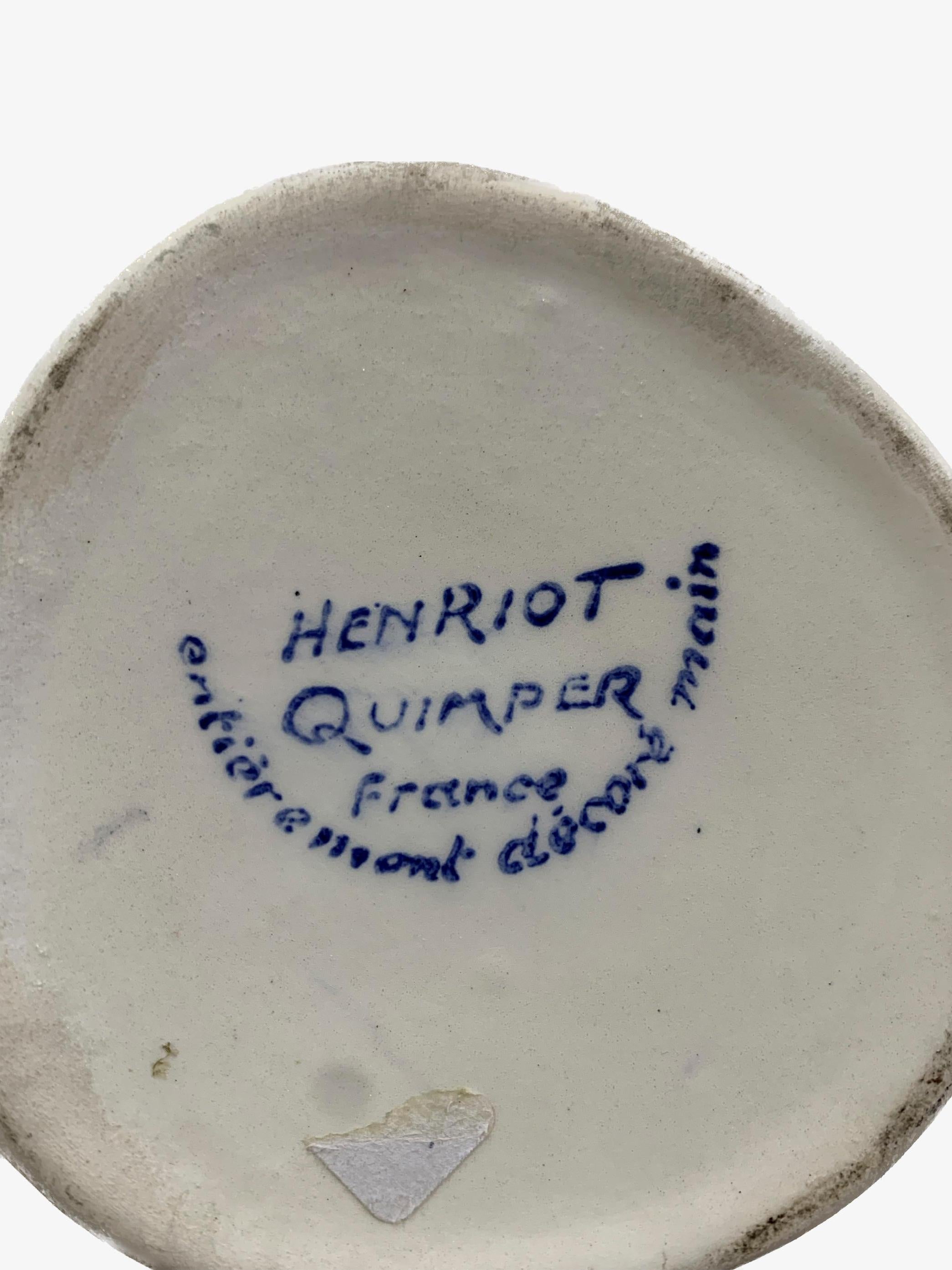 Französische Henriot-Figurenflaschen mit Deckel, signiert  im Angebot 9