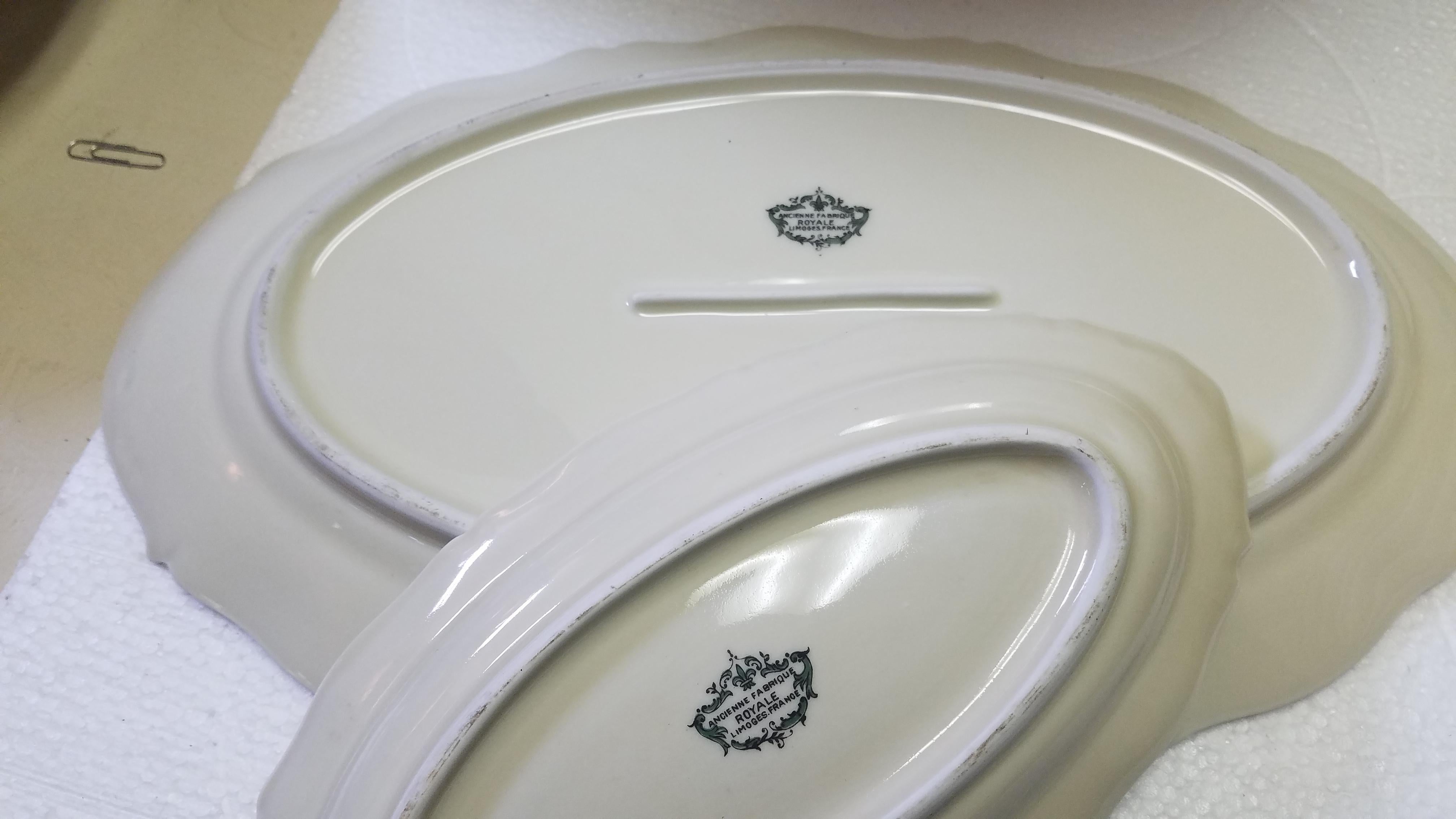 Set of French Limoges Dinnerware, 26 Pieces For Sale 5