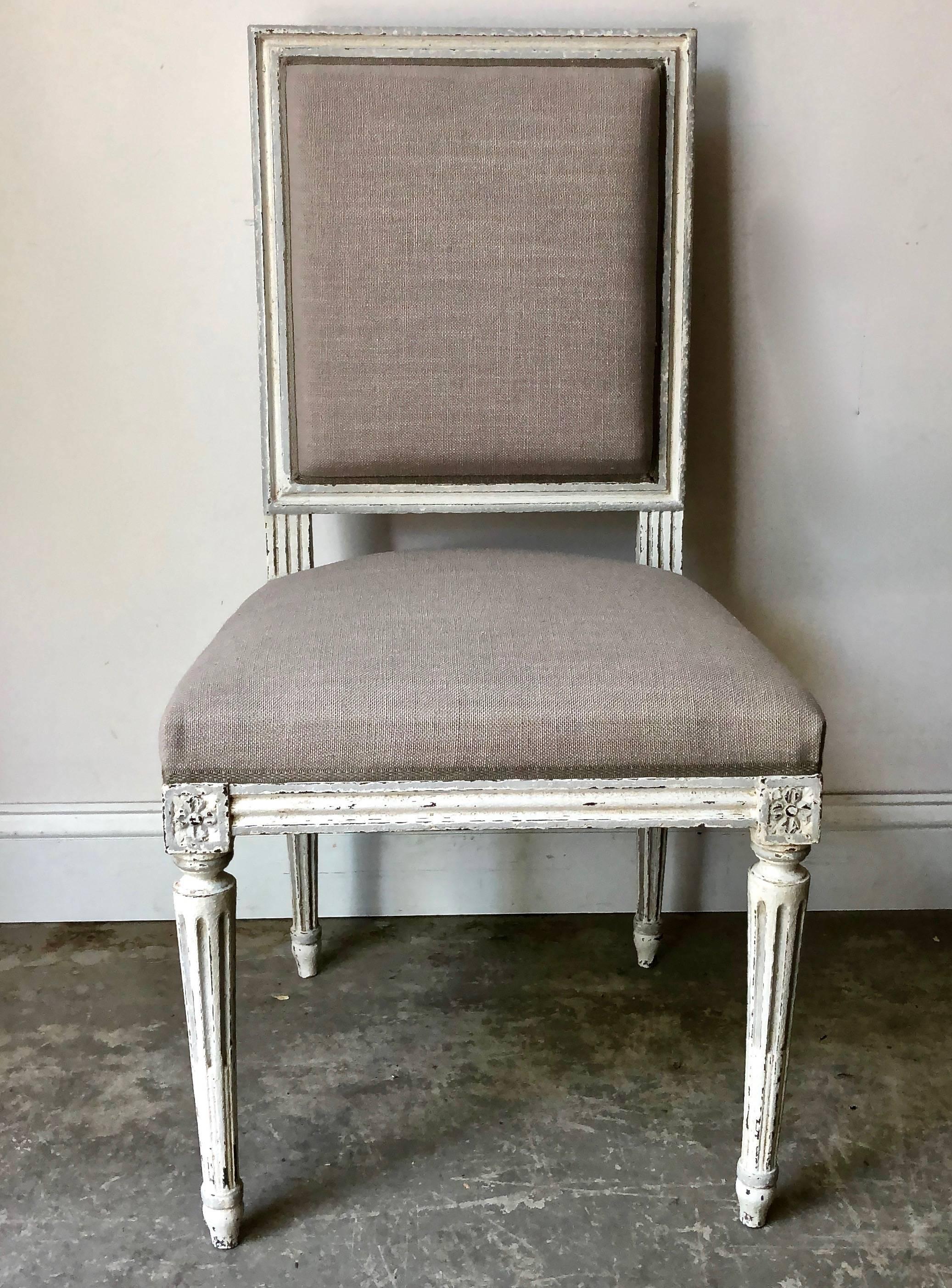 Set of French Louis XVI Style Chairs In Good Condition In Charleston, SC