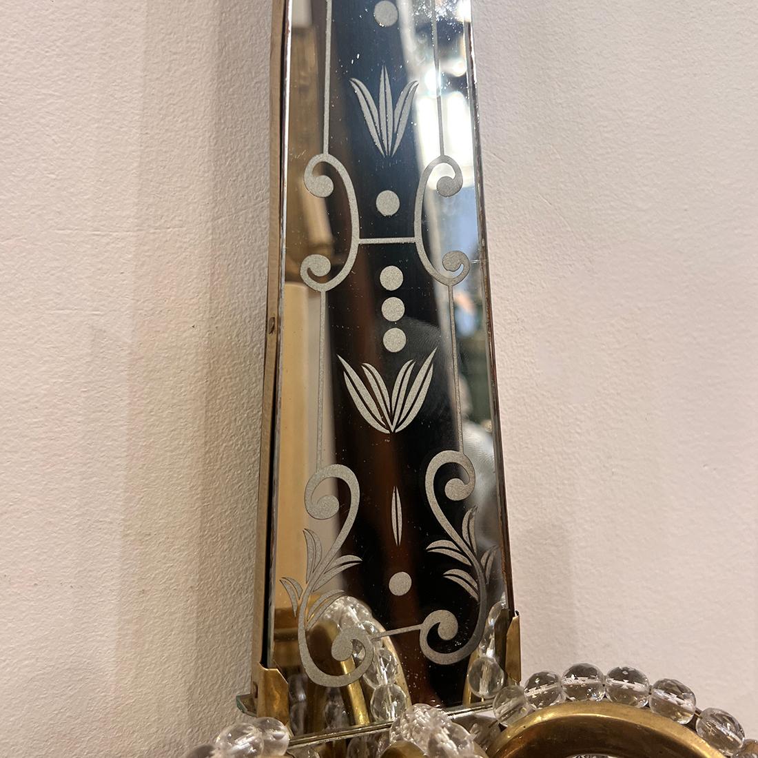 Set di lampade a specchio in stile moderno francese, vendute a coppia In condizioni buone in vendita a New York, NY