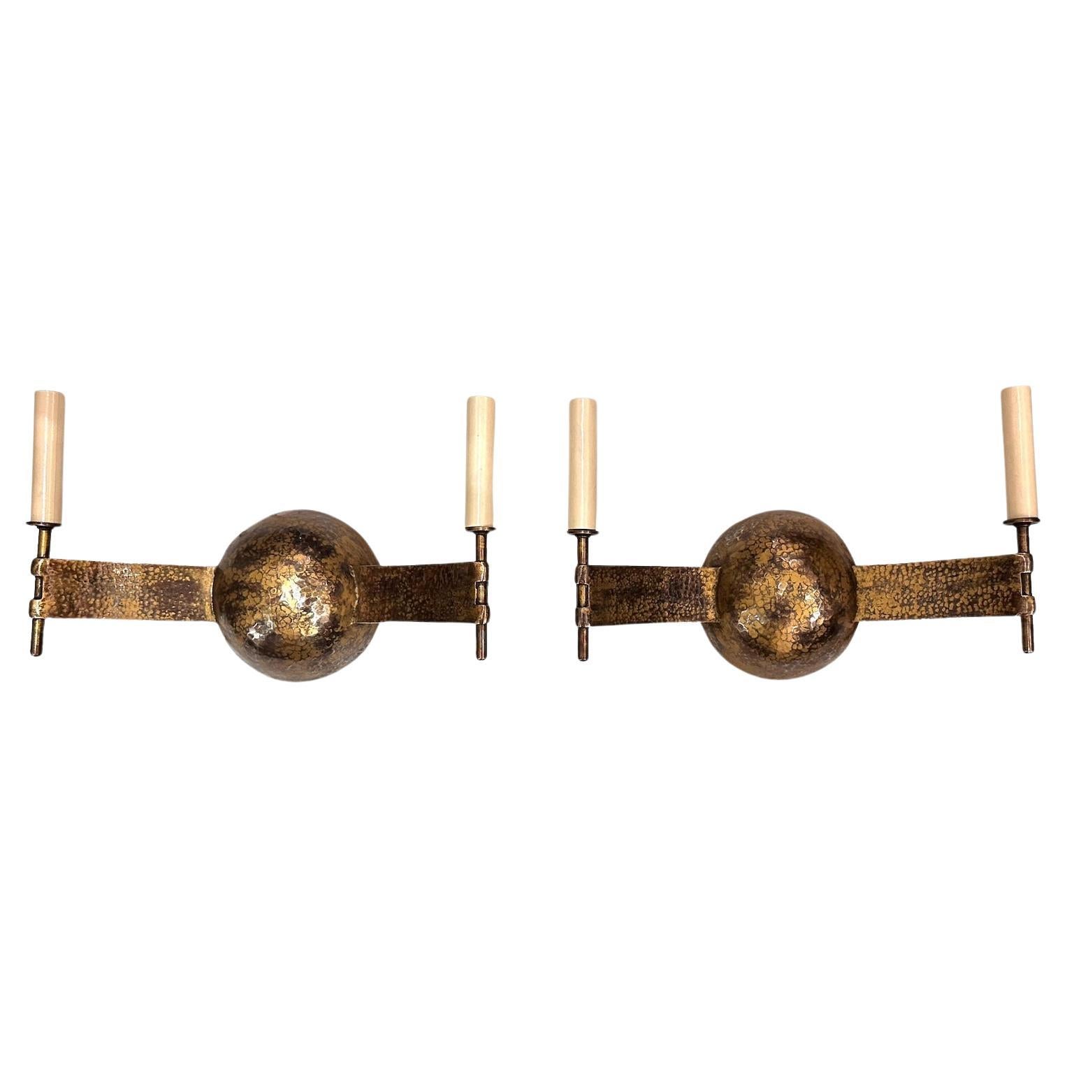 Set of French Moderne Sconces, Sold in Pairs For Sale