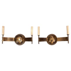 Vintage Set of French Moderne Sconces, Sold in Pairs