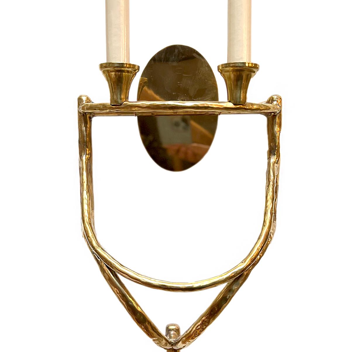 Mid-Century Modern Set of French Moderne Style Sconces, Sold Per Pair For Sale