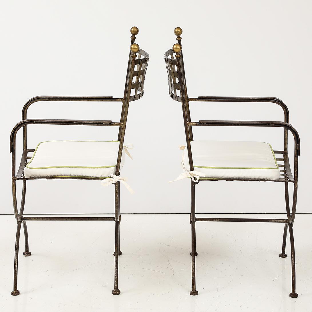 Set of French Salterini-Style Garden Chairs 5