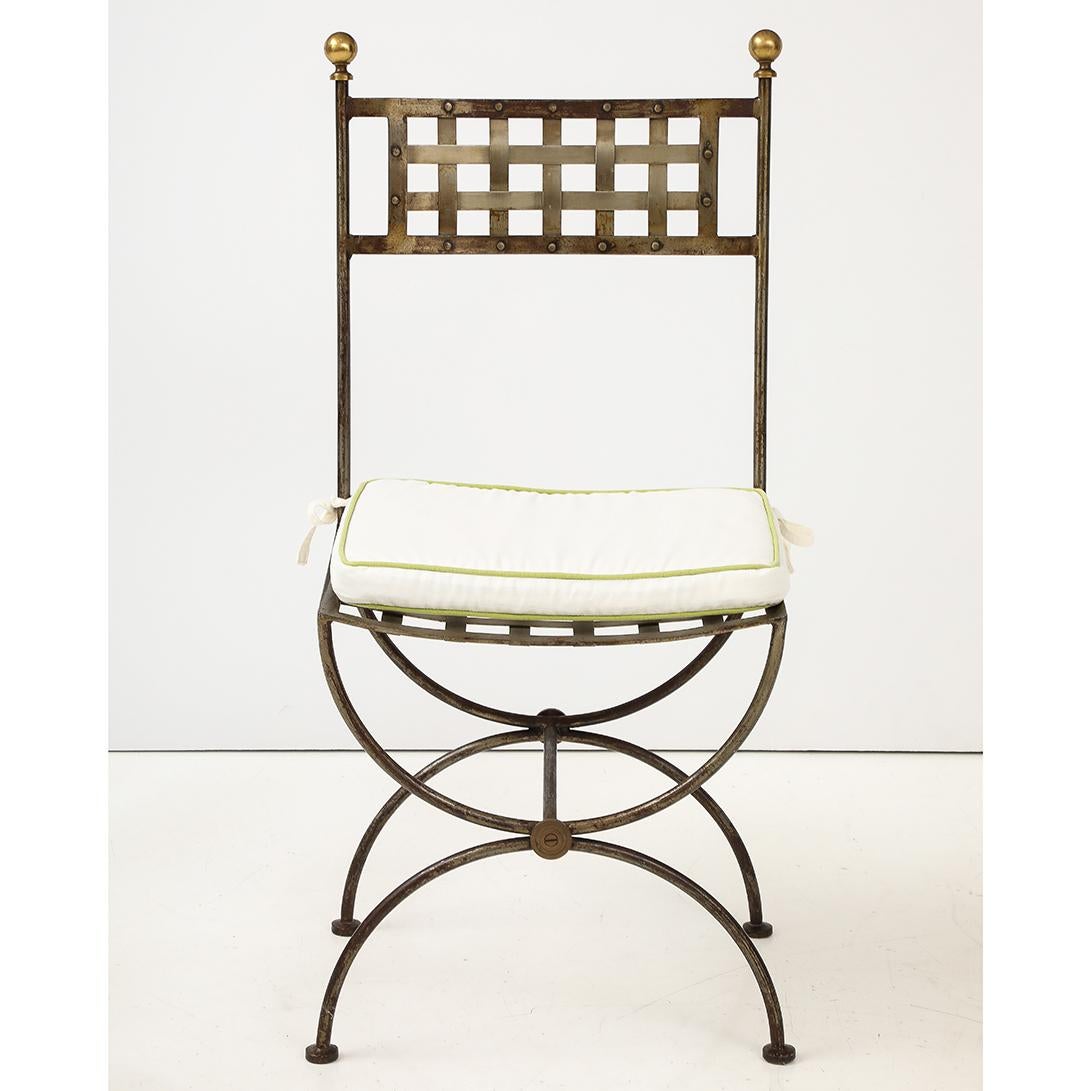 - Dimensions: Armchairs: Seat Depth: 15” x Seat Height: 16.5” x Seat Width: 19.5” x Seat Back: 35” x Arm Height: 26.5”; Side Chairs: Seat Depth: 13” x Seat Height: 16.5” x Seat Width: 17.5” x Seat Back: 35”

- Here’s the chicest garden seating we’ve