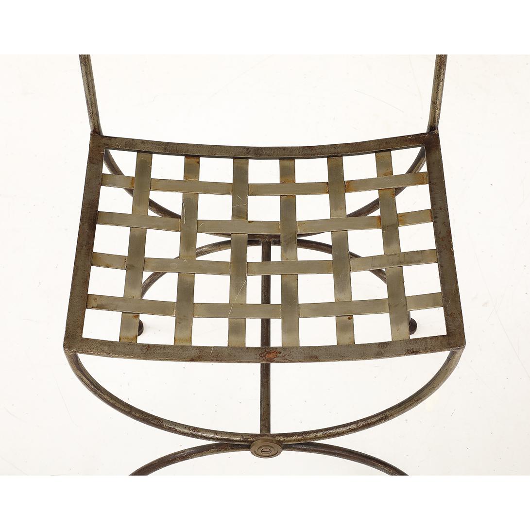 Steel Set of French Salterini-Style Garden Chairs