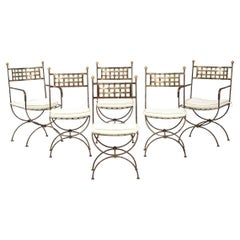 Set of French Salterini-Style Garden Chairs