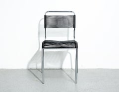 Set of French Spaghetti Stacking Dining Chairs