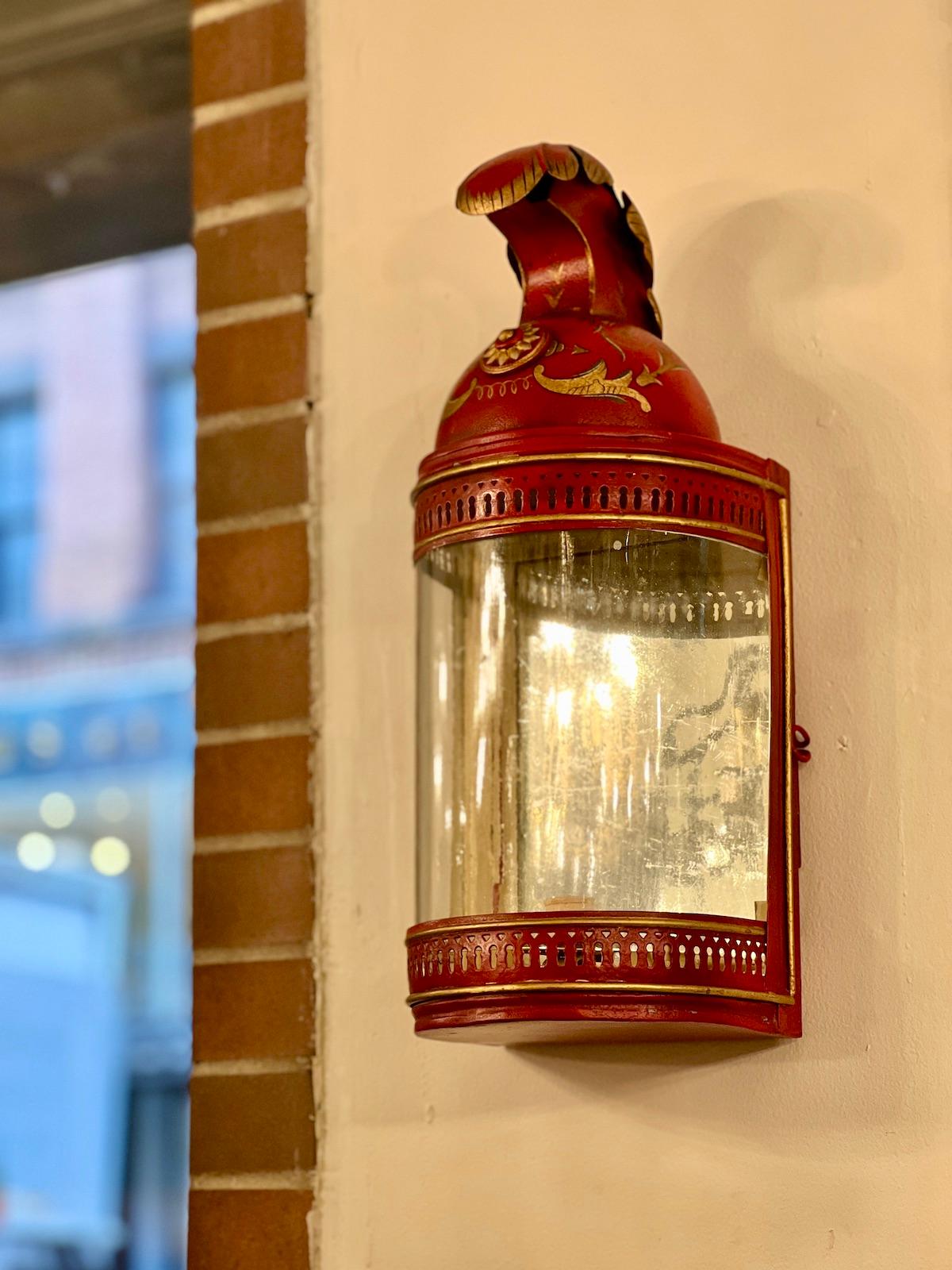 A circa 1950's French painted tole sconce. It can be wired with a single light
Measurements:
Height: 18.5