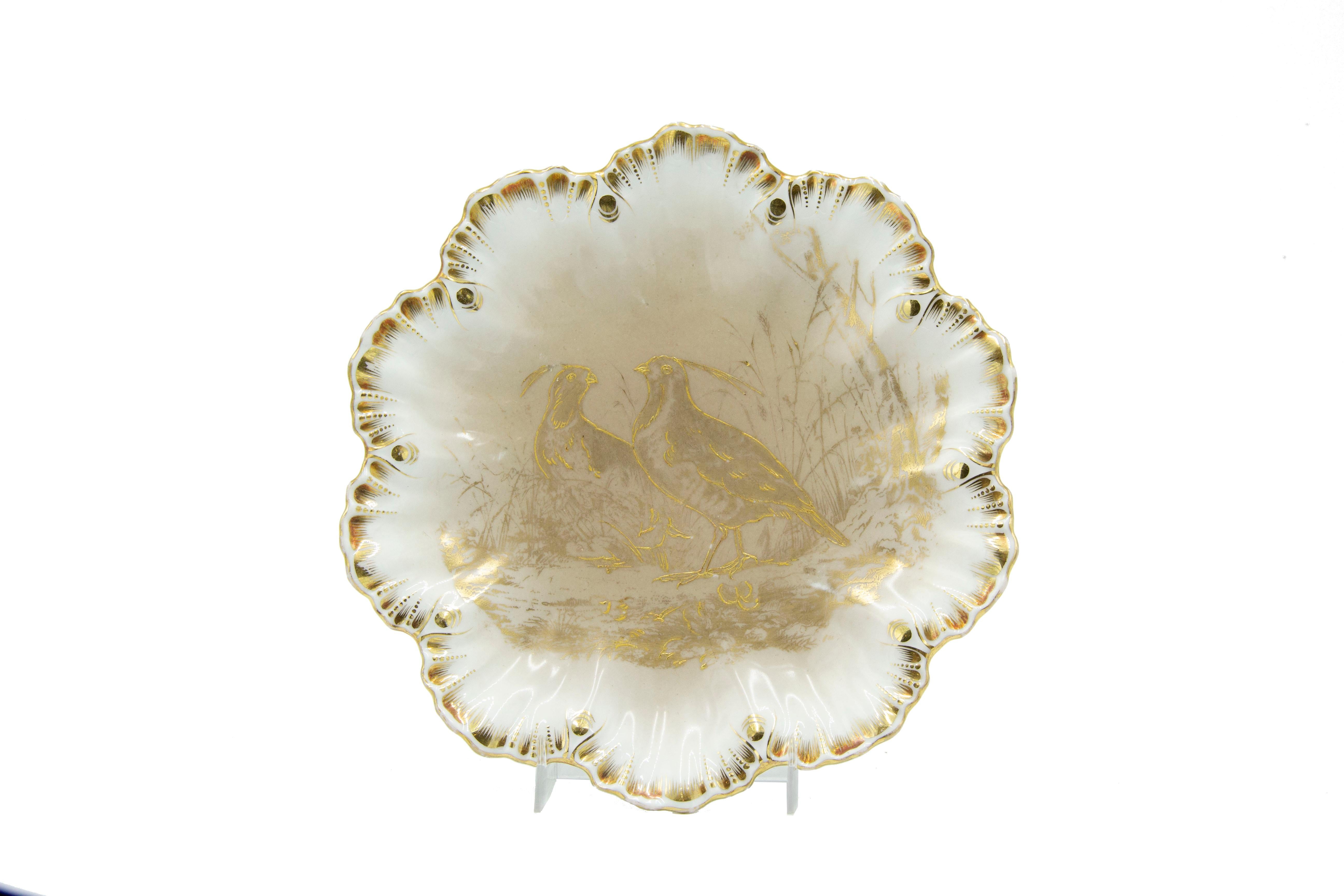 Juego de platos de porcelana francesa victoriana de Limoges Francés en venta
