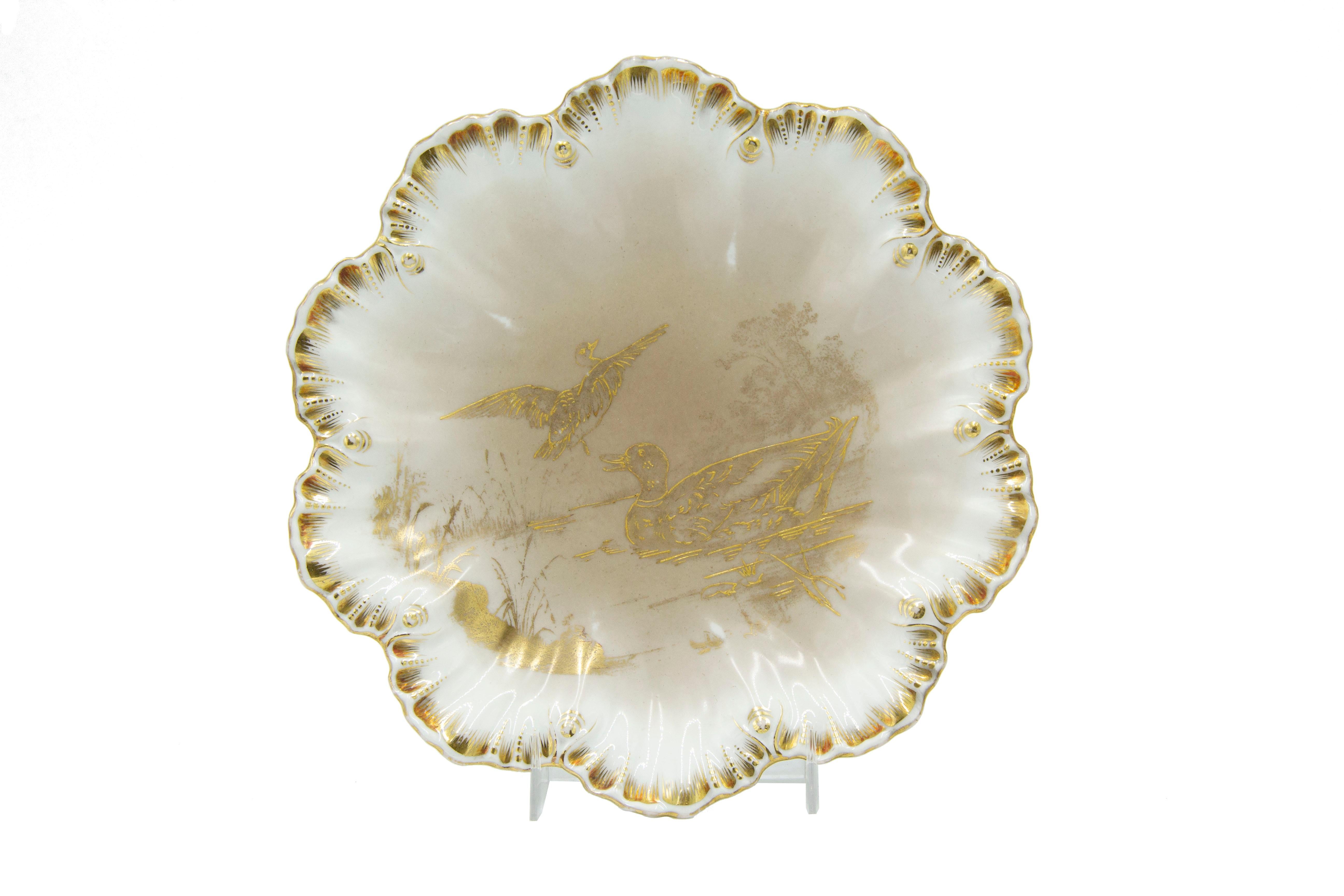 limoges plates gold trim