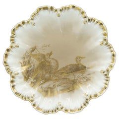 Set of French Victorian Limoges Porcelain Plates