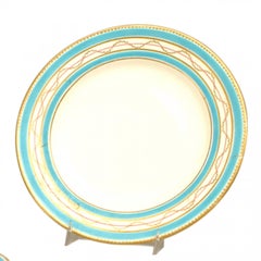 Set of French Victorian Porcelain Dessert Dishes