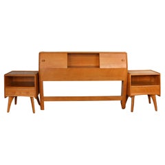 Set of Full Size Headboard With Nightstand by Heywood-Wakefield Co.