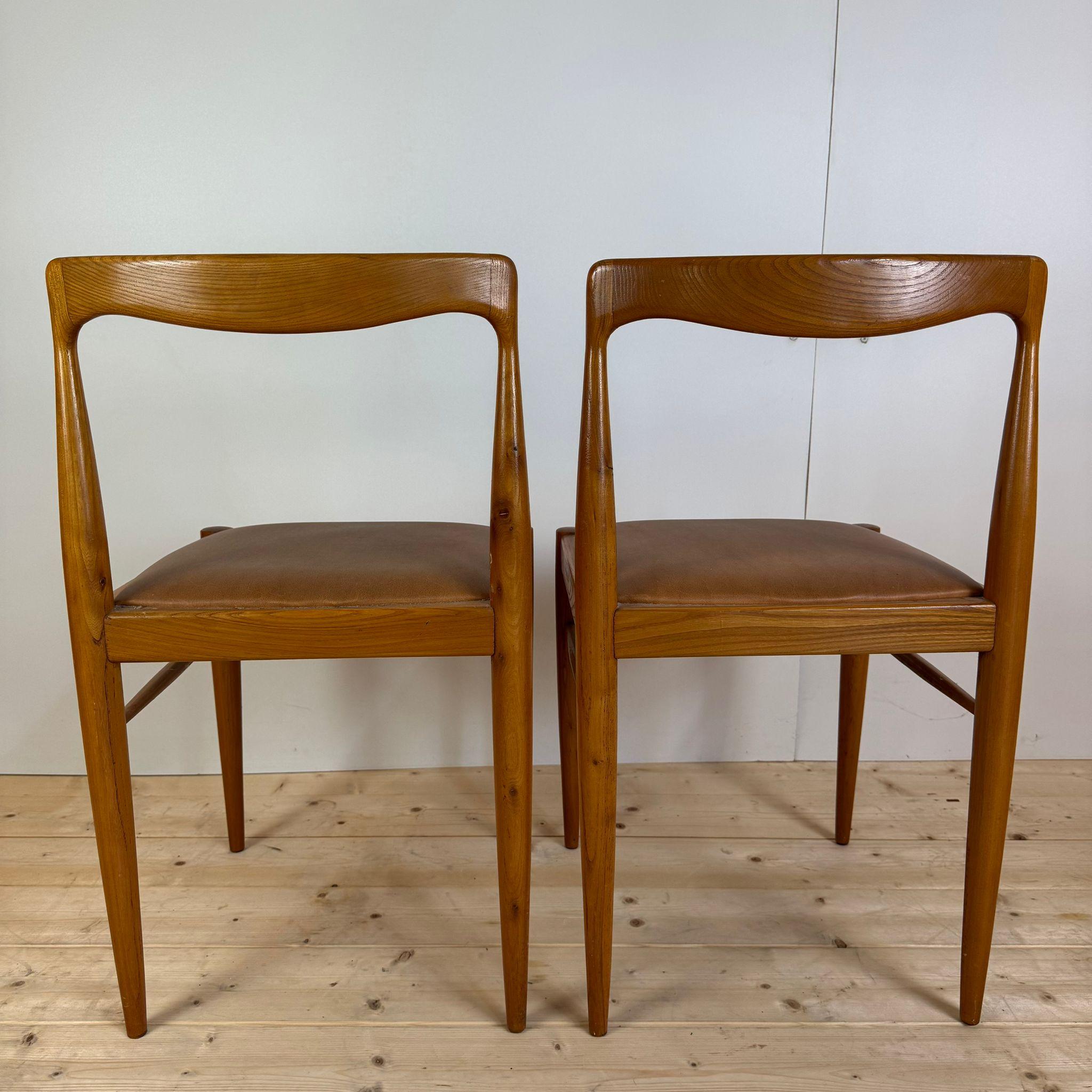 Danish Ensemble de quatre chaises vintage en teck, Danemark 1960 en vente