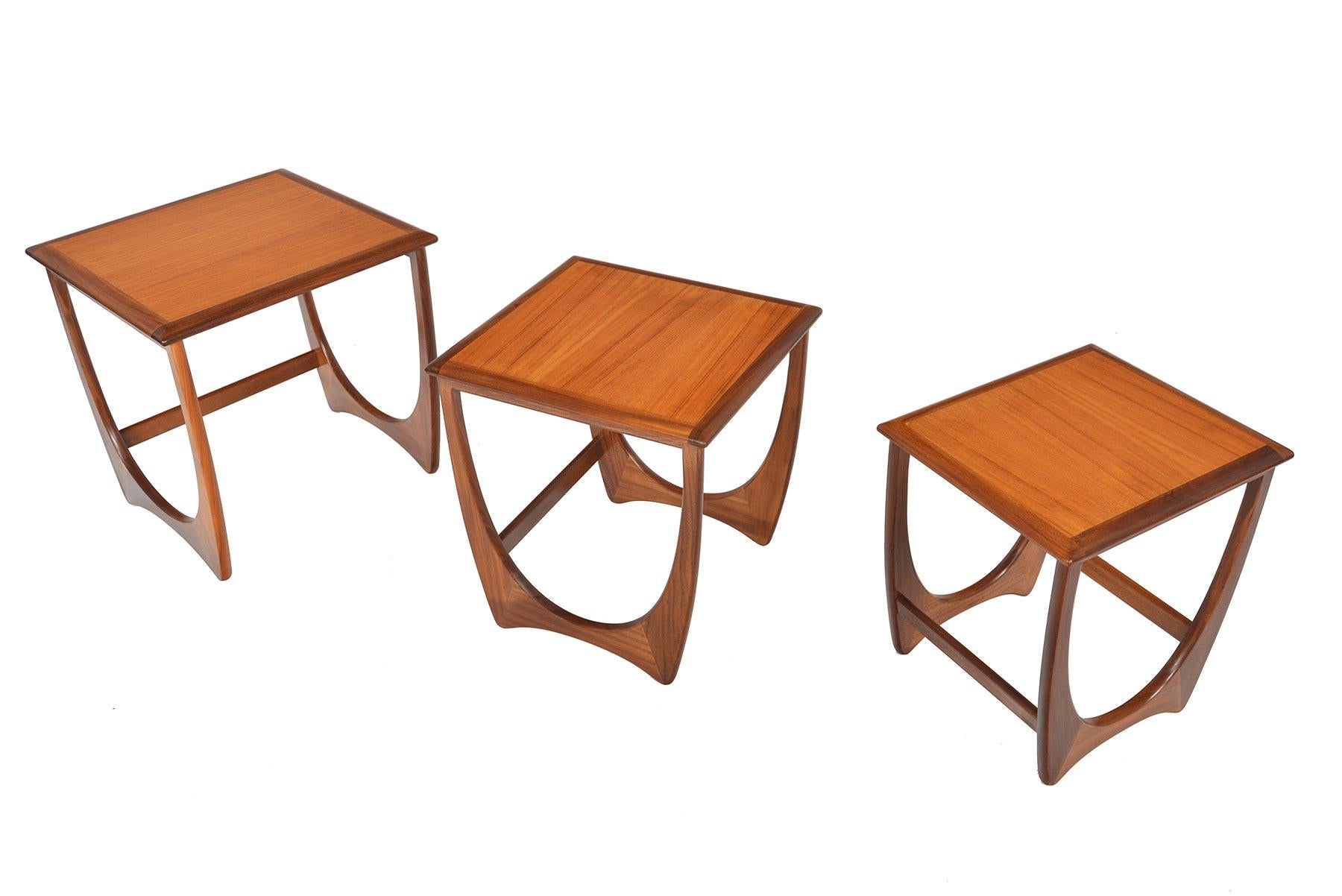Mid-Century Modern Set of G Plan Astro Nesting Tables #1