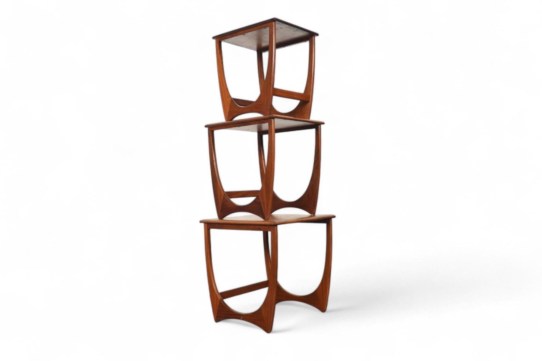 Origin: England
Designer: Victor B. Wilkins
Manufacturer: G Plan
Era: 1966
Materials: Teak, Afromosia
Measurements: 19.5