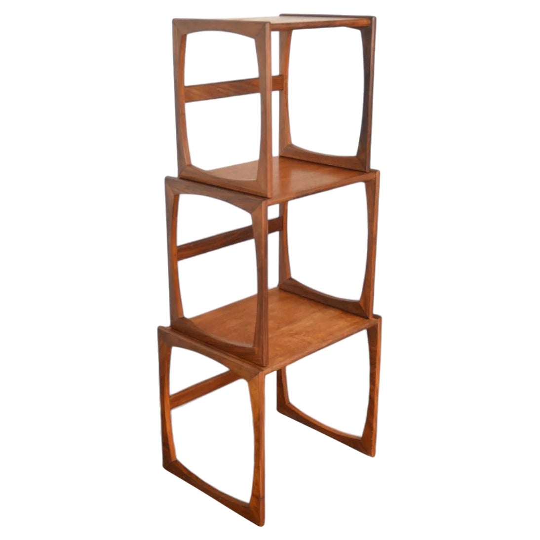 Set of G Plan Quadrille Nesting Tables in Teak #1