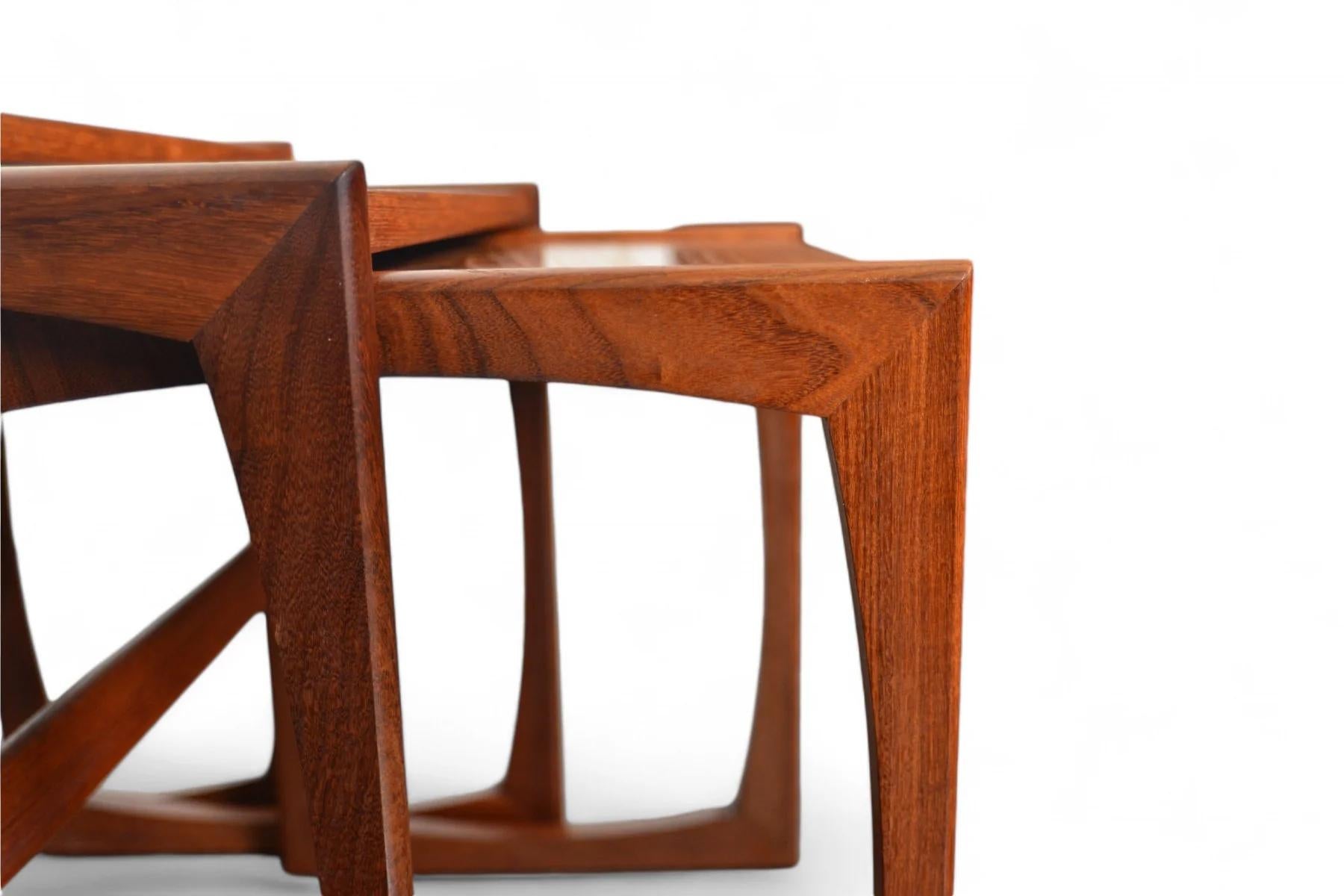 20th Century Set of G Plan Quadrille Nesting Tables in Teak #2 For Sale