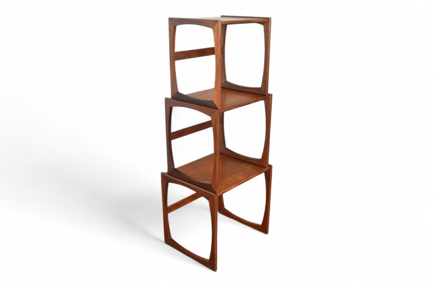 Mid-Century Modern Set of G Plan Quadrille Nesting Tables in Teak #3 For Sale