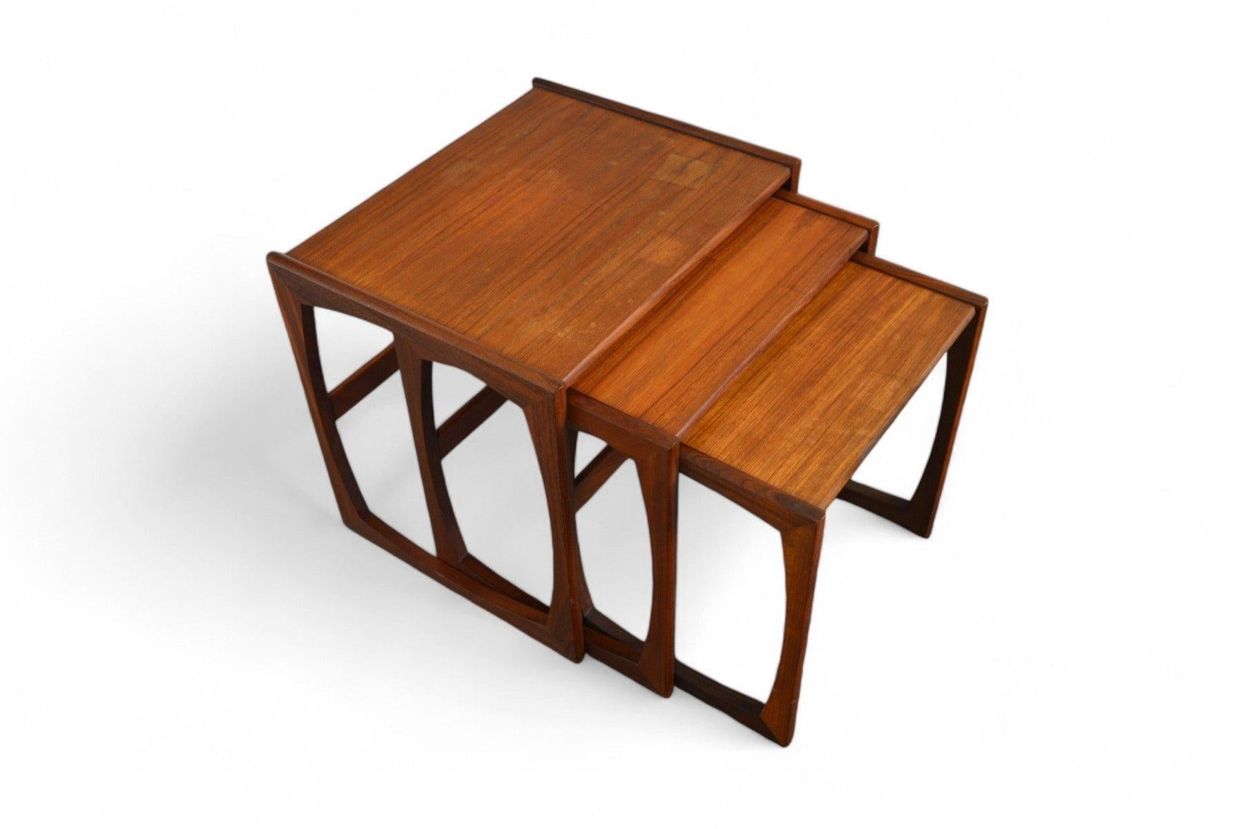 20th Century Set of G Plan Quadrille Nesting Tables in Teak #3 For Sale