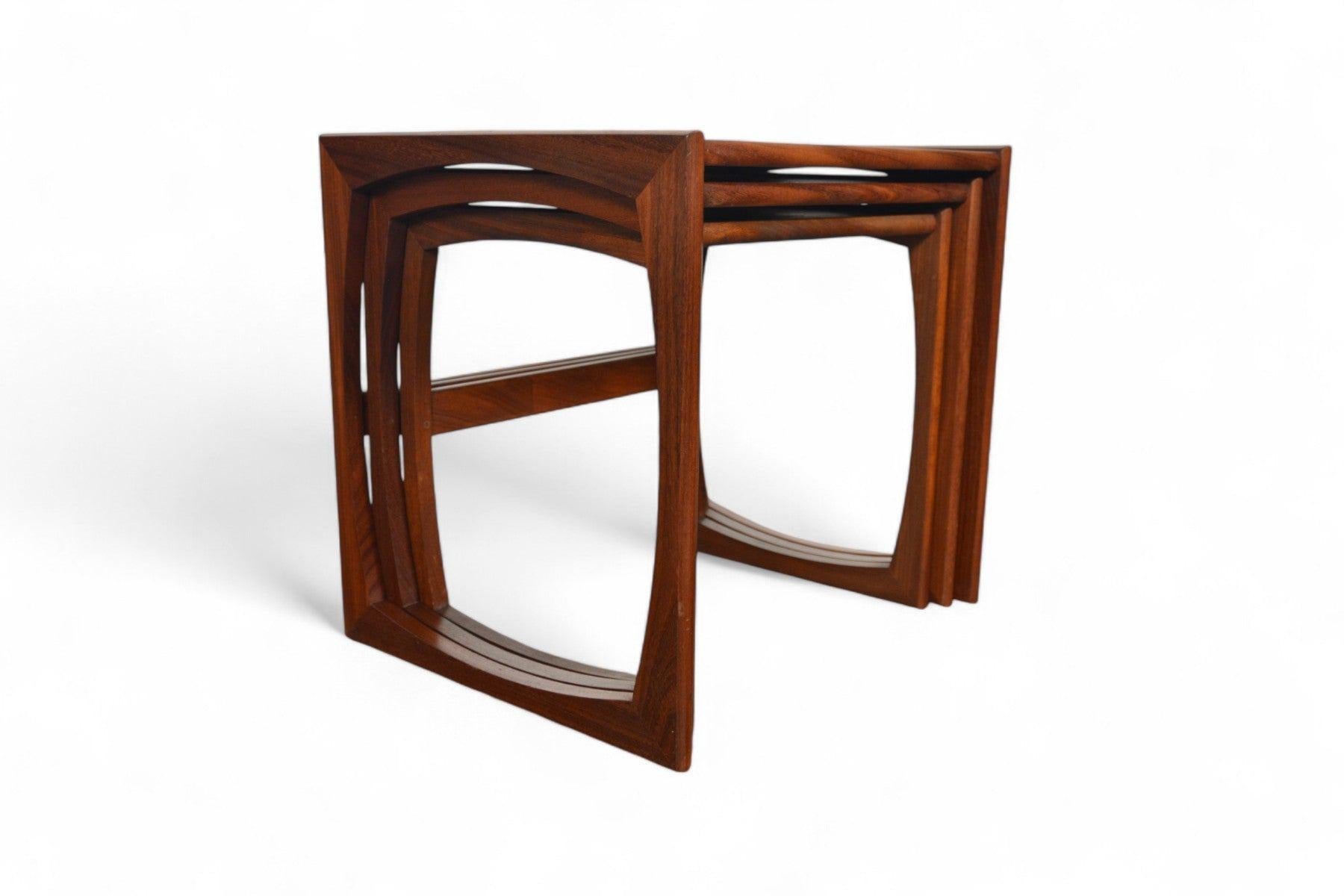 Set of G Plan Quadrille Nesting Tables in Teak #3 For Sale 2