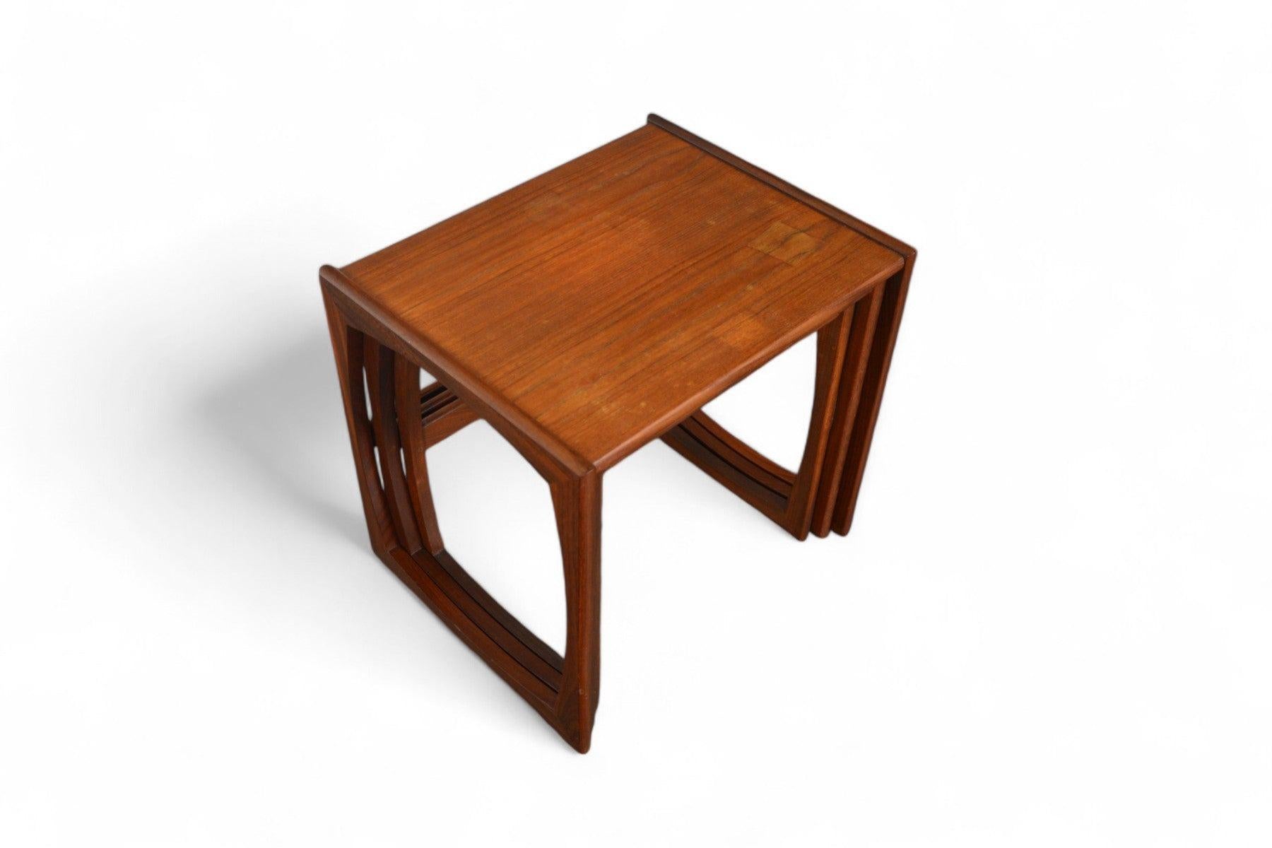 Set of G Plan Quadrille Nesting Tables in Teak #3 For Sale 3