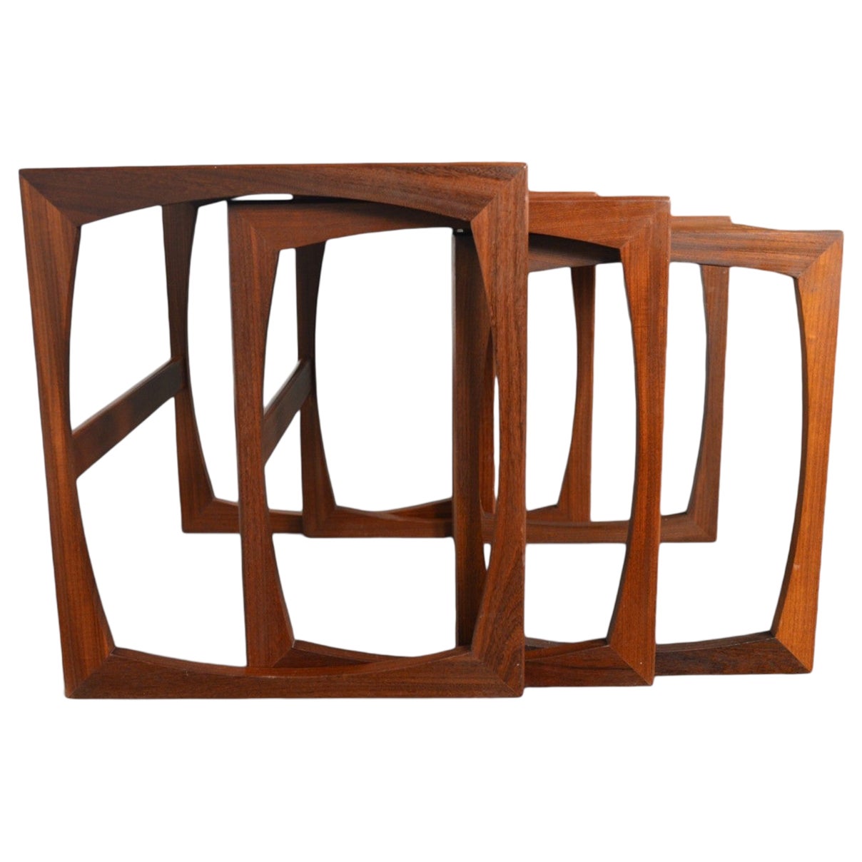 Set of G Plan Quadrille Nesting Tables in Teak #3