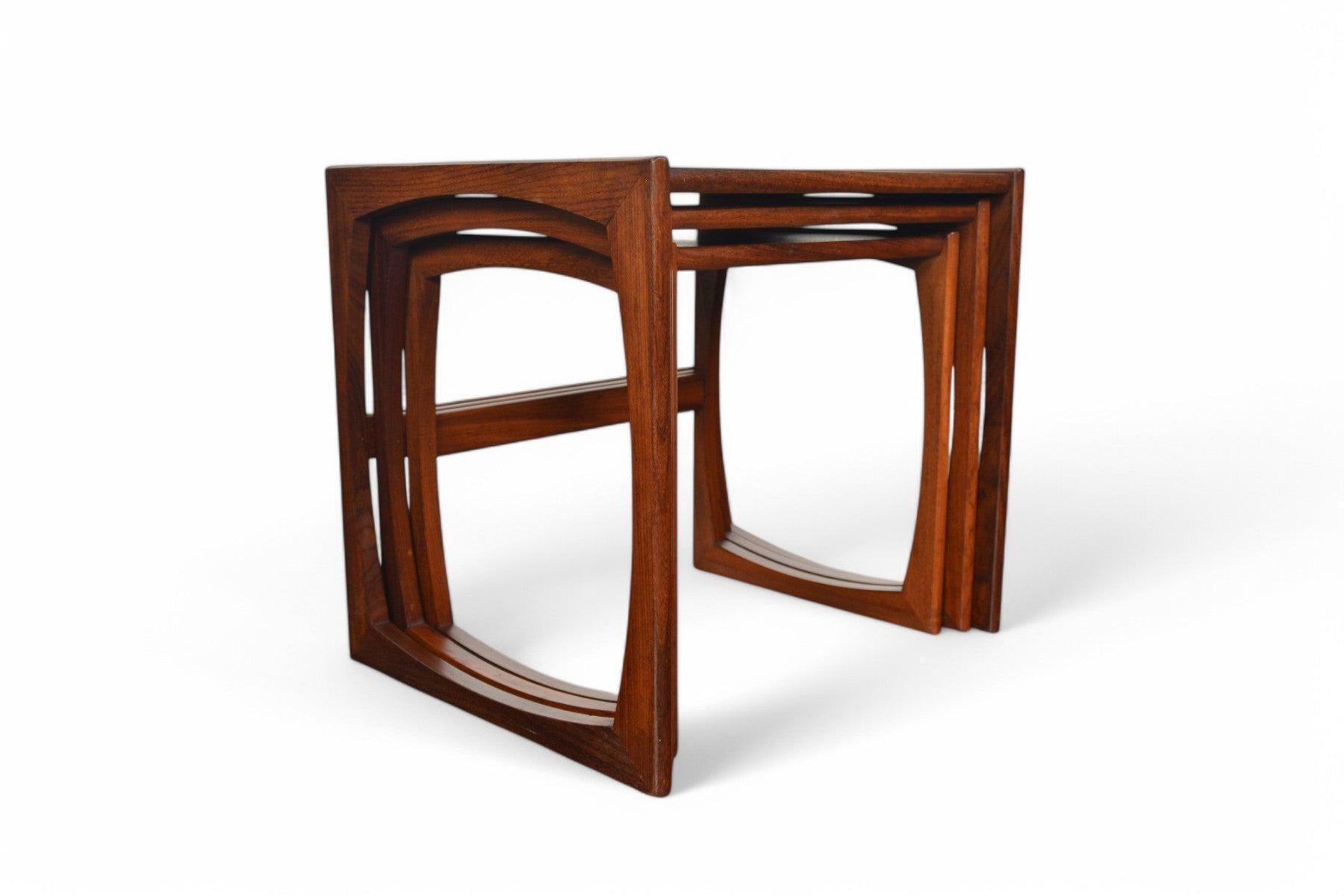 Mid-Century Modern Set of G Plan Quadrille Nesting Tables in Teak #4 For Sale
