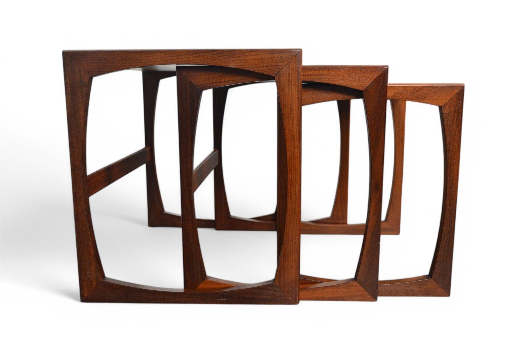 Set of G Plan Quadrille Nesting Tables in Teak #4 For Sale 1