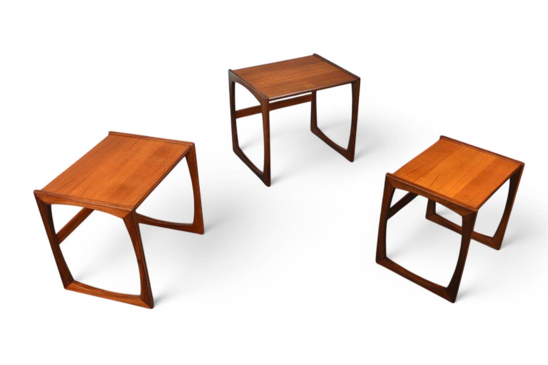 Set of G Plan Quadrille Nesting Tables in Teak #4 For Sale 2