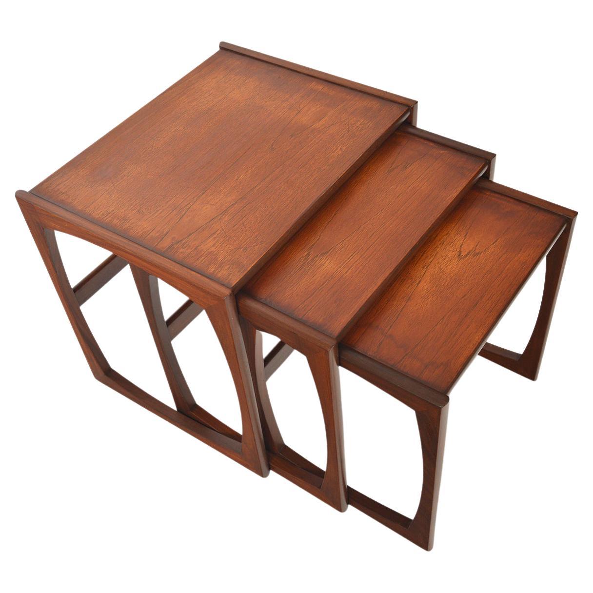 Set of Long G Plan Astro Nesting Tables in Teak 1 For Sale at 1stDibs