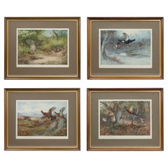 Set di colotipi di uccelli da caccia di Archibald Thorburn "The Four Seasons