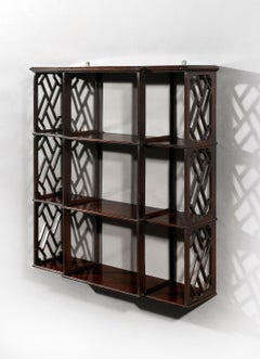 Set of George III 18th Century Mahogany Hanging Shelves