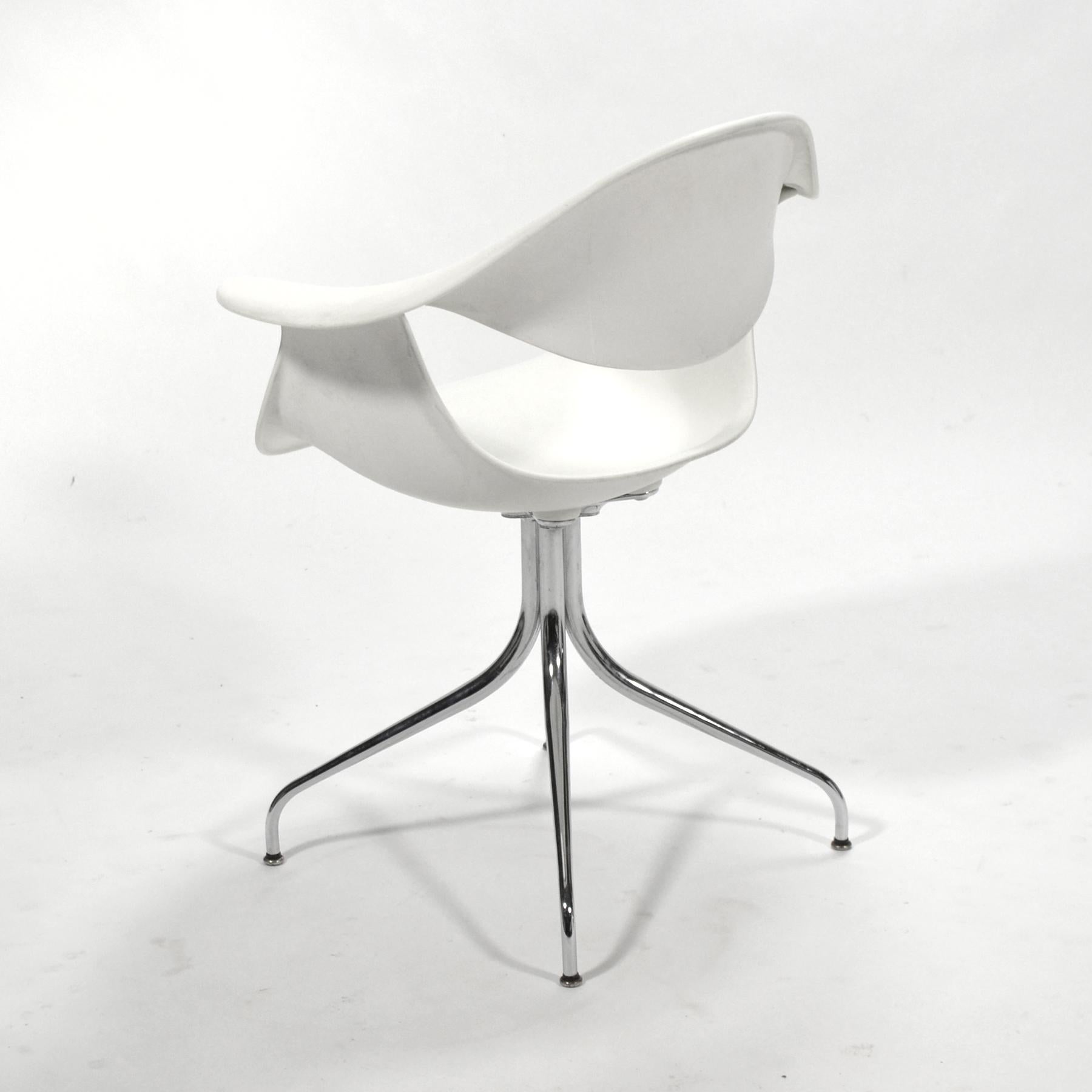 Mid-20th Century Set of George Nelson Swag Leg Chairs by Herman Miller For Sale